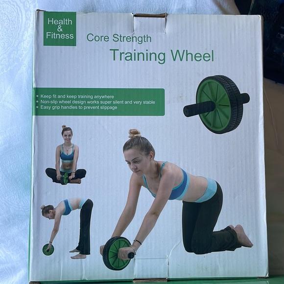 Stability inflatable exercise ball & Core strength training wheel -NWT - Picture 5 of 5